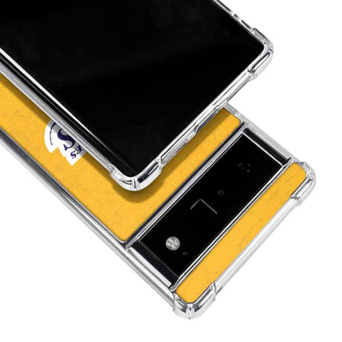 NBA Los Angeles Lakers Distressed Google Pixel 6 Clear Case